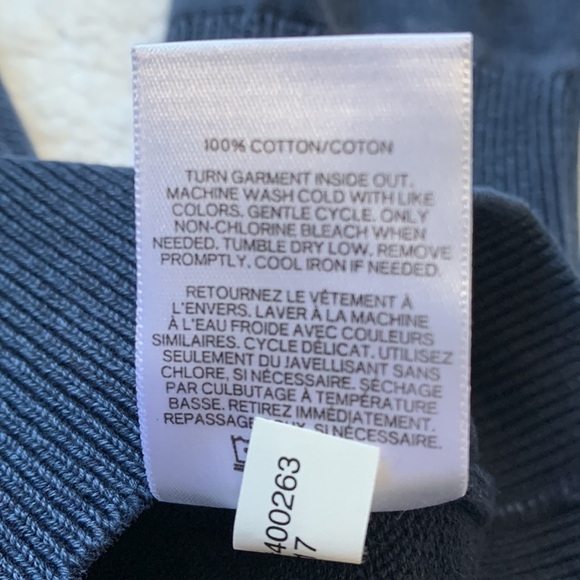 BUNDLE of 2 Express blue and red vintage dyed striped light crew neck sweaters - Picture 10 of 10